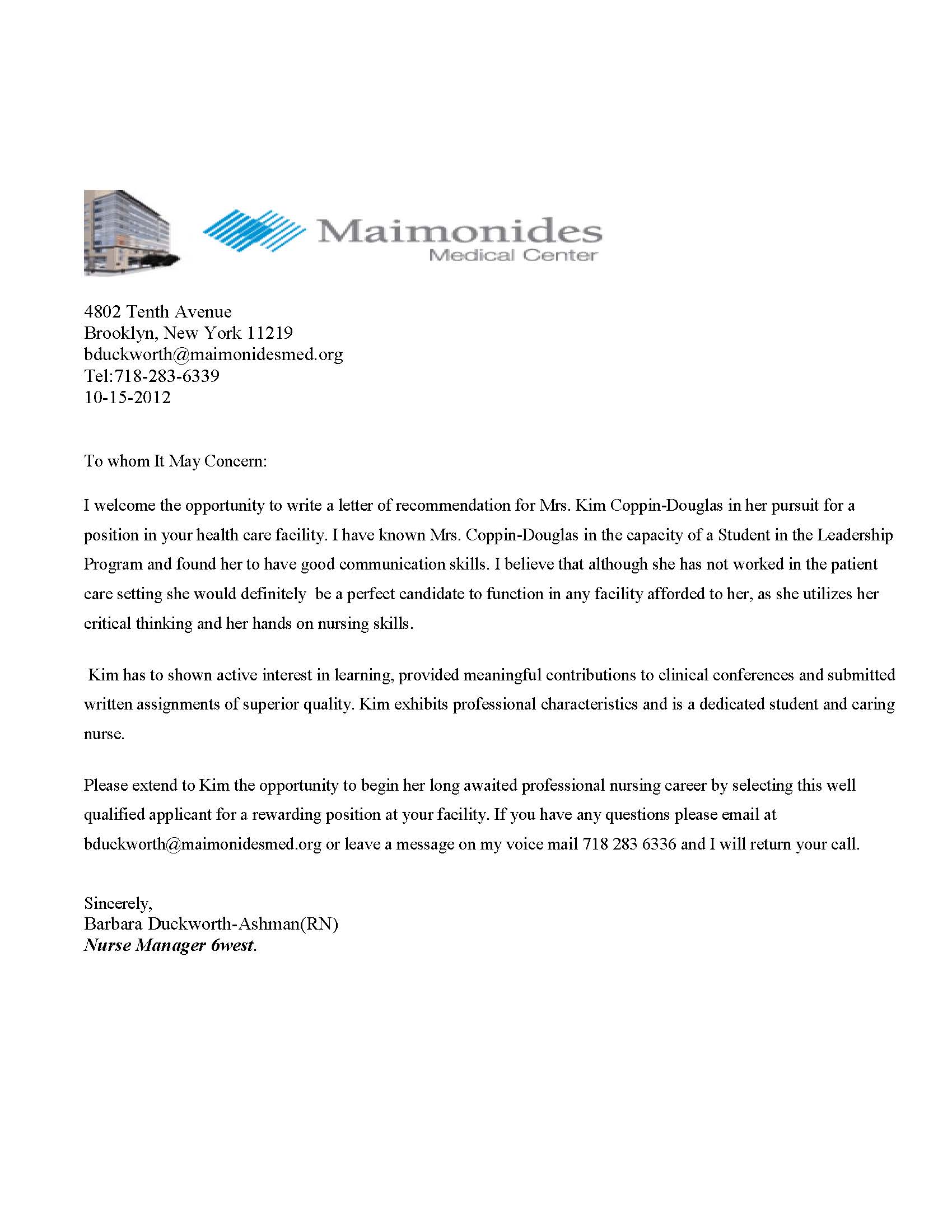 Sample Recommendation Letter For Medical School Templates Free Printable