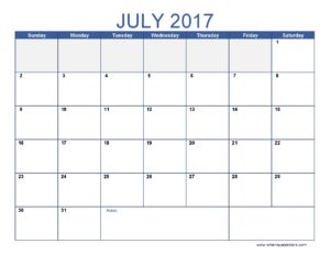 july 2017 calendar printable templates free printable