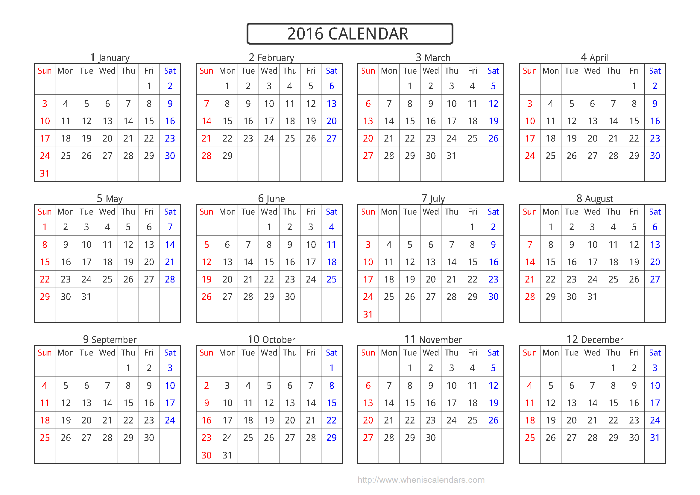 yearly calendar a4 templates free printable - yearly calendar a4 ...